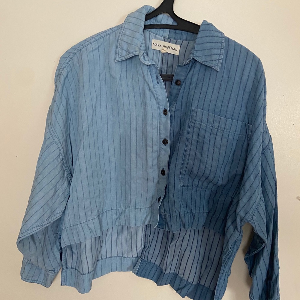Mara Hoffman - XS - two blues shirt
